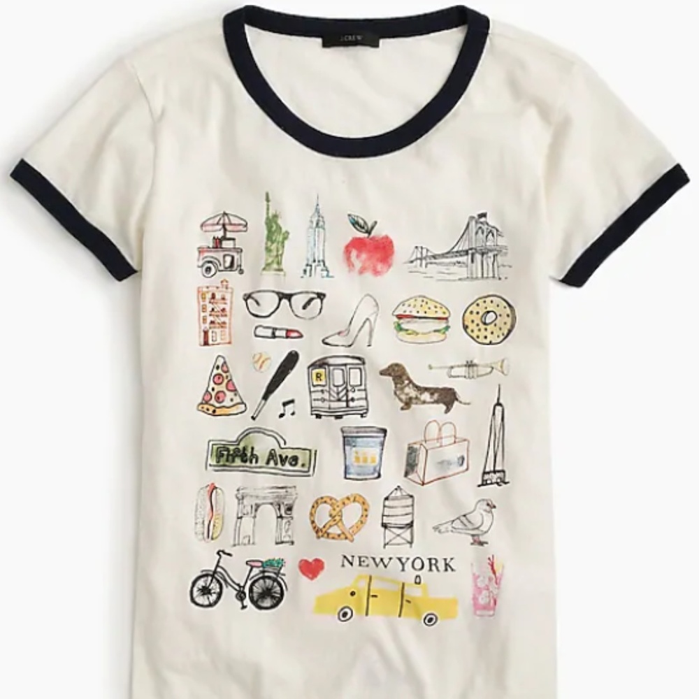 J. Crew "New York" destination art T-shirt